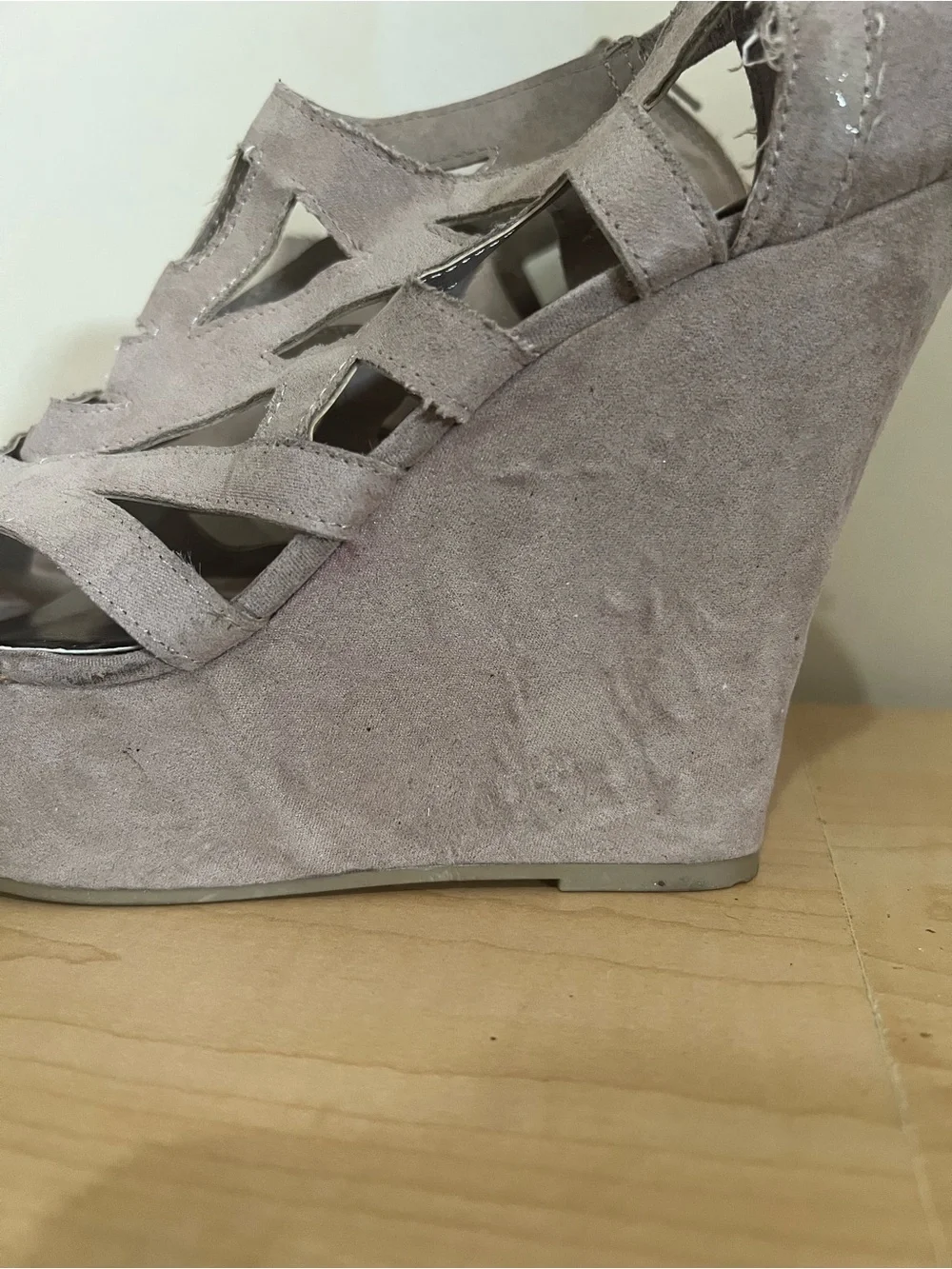 Madden Girl suede wedge